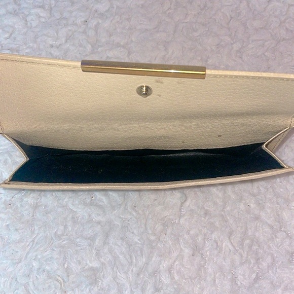 Gucci GG Guccissima Monogram Canvas & Leather Snap Folio Long Wallet Cream Brown - Picture 11 of 17